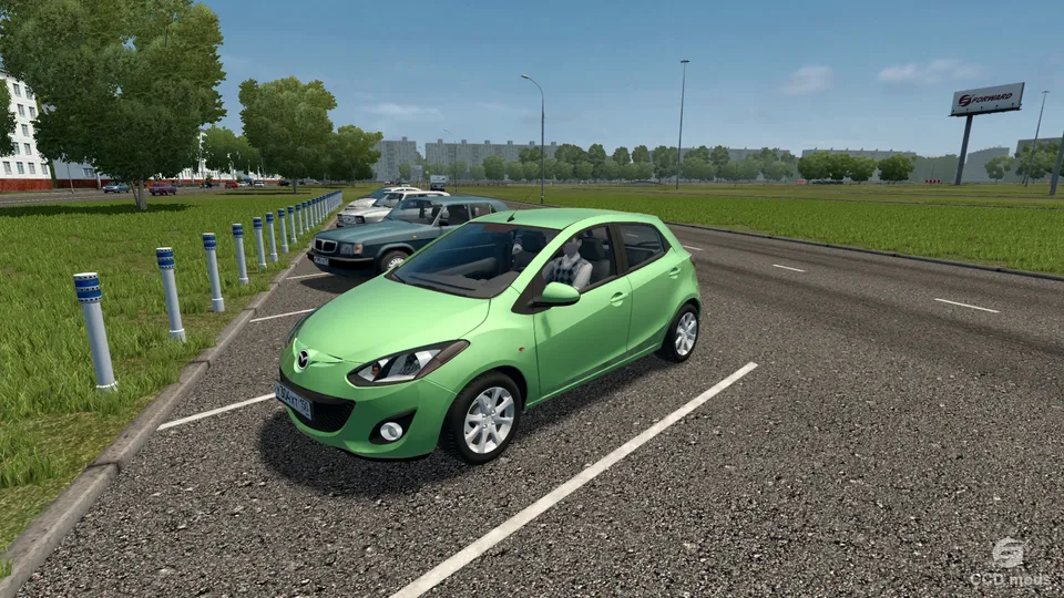 Mazda 2 с экстрами от Trafim и BZ And JZ 26 Motors